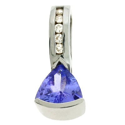 Tanzanite & Diamond Pendant