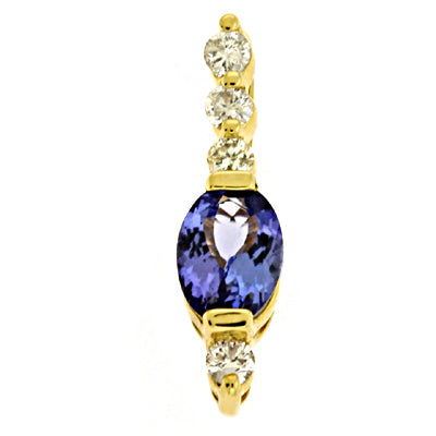 Tanzanite./diamond Pendant
