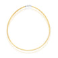 Sterling Silver 4mm Two-Tone Reversible Omega Chain