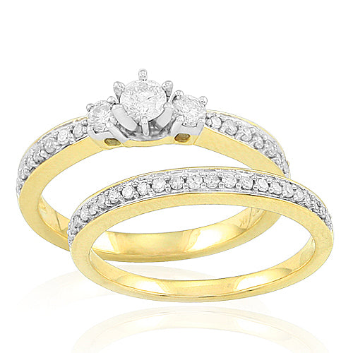 14K 0.50CTW FANCY BRIDAL SET