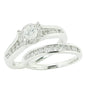 14KW 1.00CTW DIAMOND FANCY BRIDAL SET