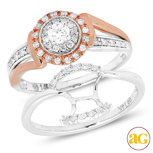 14KW 0.50CTW DIAMOND BRIDAL SET