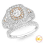 14KW 1.50CTW DIAMOND BRIDAL SET