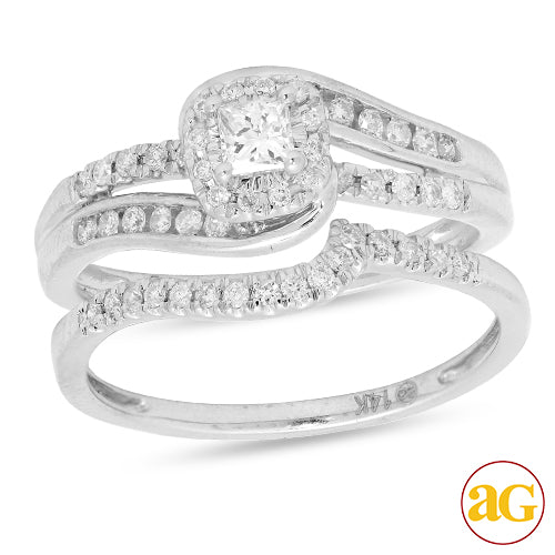 14KW 0.50CTW DIAMOND BRIDAL SET