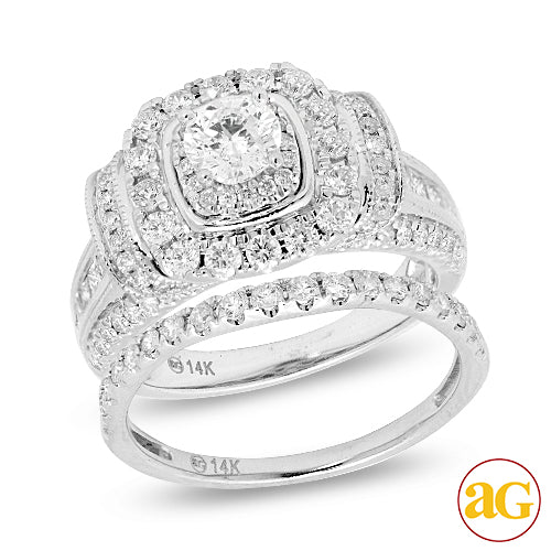 14KW 2.10CTW DIAMOND BRIDAL SET
