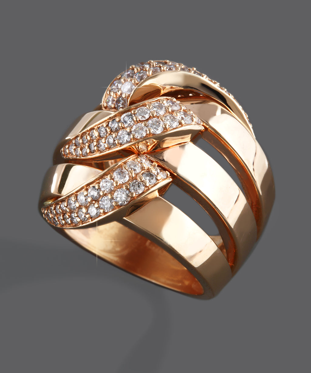 Effy 14K Rose Gold Diamond Ring