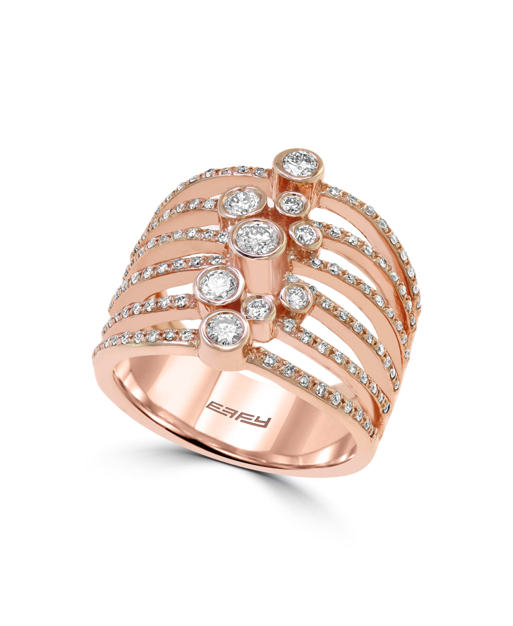 Effy 14K Rose Gold Diamond Ring