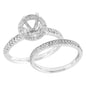 14KW 0.75CTW SEMI-MOUNT BRIDAL SET