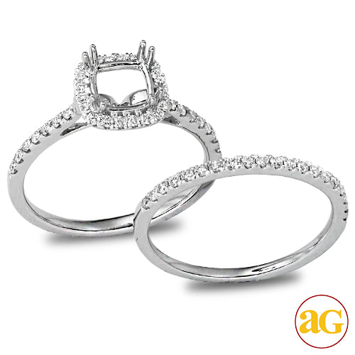 14KW 0.50CTW DIAMOND SEMI MOUNT BRIDAL SET