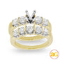 14KY 1.75CTW DIAMOND BRIDAL SET W/5-STONE BAND