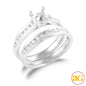 14KW 0.75CTW DIAMOND SEMI MOUNT BRIDAL SET [CHANNE