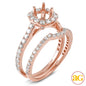 14KR 1.40CTW DIAMOND SEMI MOUNT BRIDAL SET