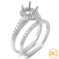 14KW 0.60CTW DIAMOND SEMI MOUNT BRIDAL SET
