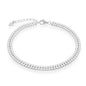 Sterling Silver Double Row CZ Tennis Bracelet
