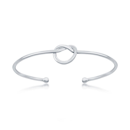 Sterling Silver Love Knot Bangle