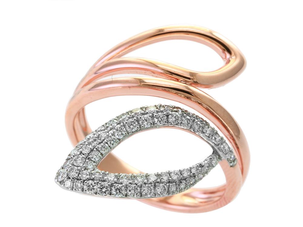 EFFY 14K ROSE GOLD DIAMOND RING