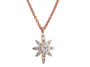 EFFY 14K ROSE GOLD DIAMOND NECKLACE