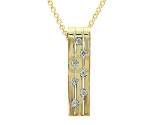 EFFY 14K YELLOW GOLD DIAMOND PENDANT