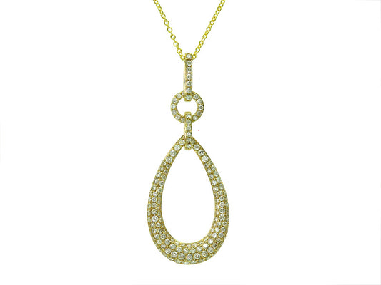 EFFY 14K YELLOW GOLD DIAMOND PENDANT