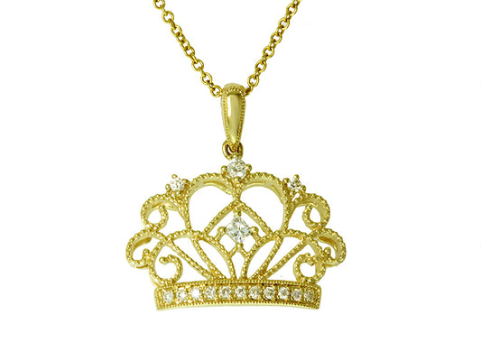 EFFY 14K YELLOW GOLD DIAMOND PENDANT